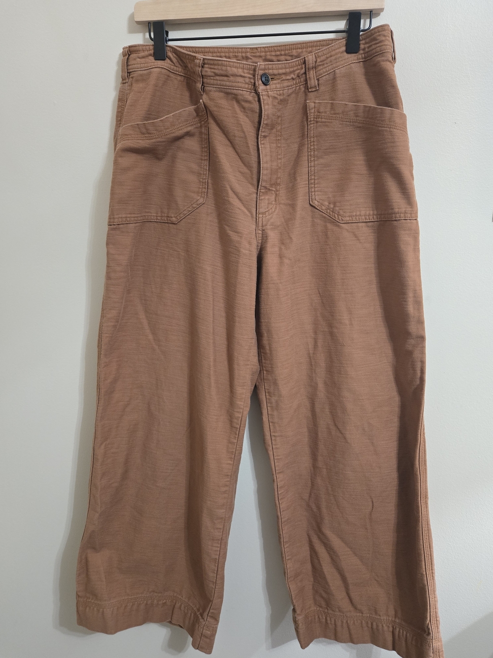 Patagonia Women's Organic Cotton Slub-Woven Pants (28" Inseam) 12 EarthwormBrown
